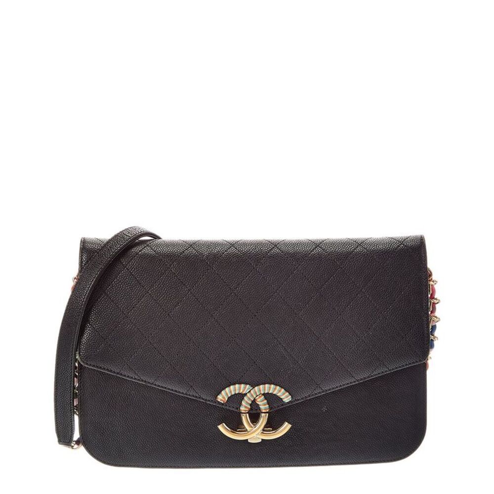 Chanel Black Quilted Calf Leather Shoulder Bag (Authentic Pre-Loved)